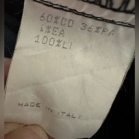 Mandorla Italian Exposed Seams Side Linen Band Wide Leg Pants, Slacks,Trousers - Picture 9 of 10